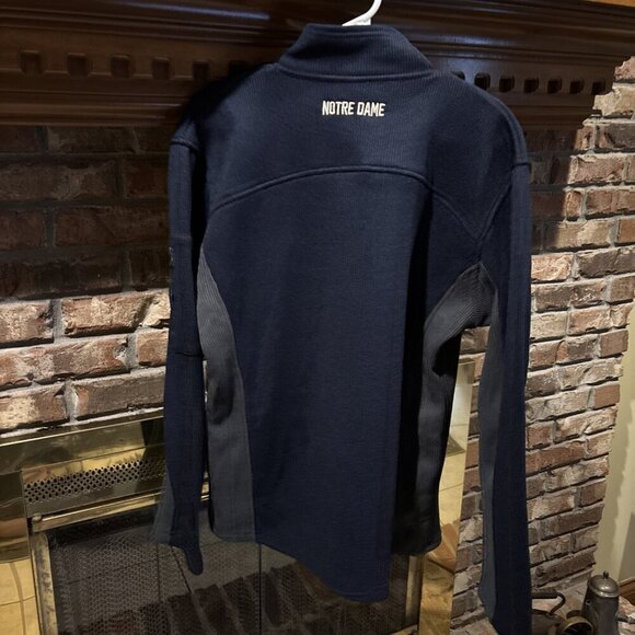 Notre Dame Fighting Irish Men's Color Block Quarter-Zip Pullover Size Medium - Picture 2 of 7